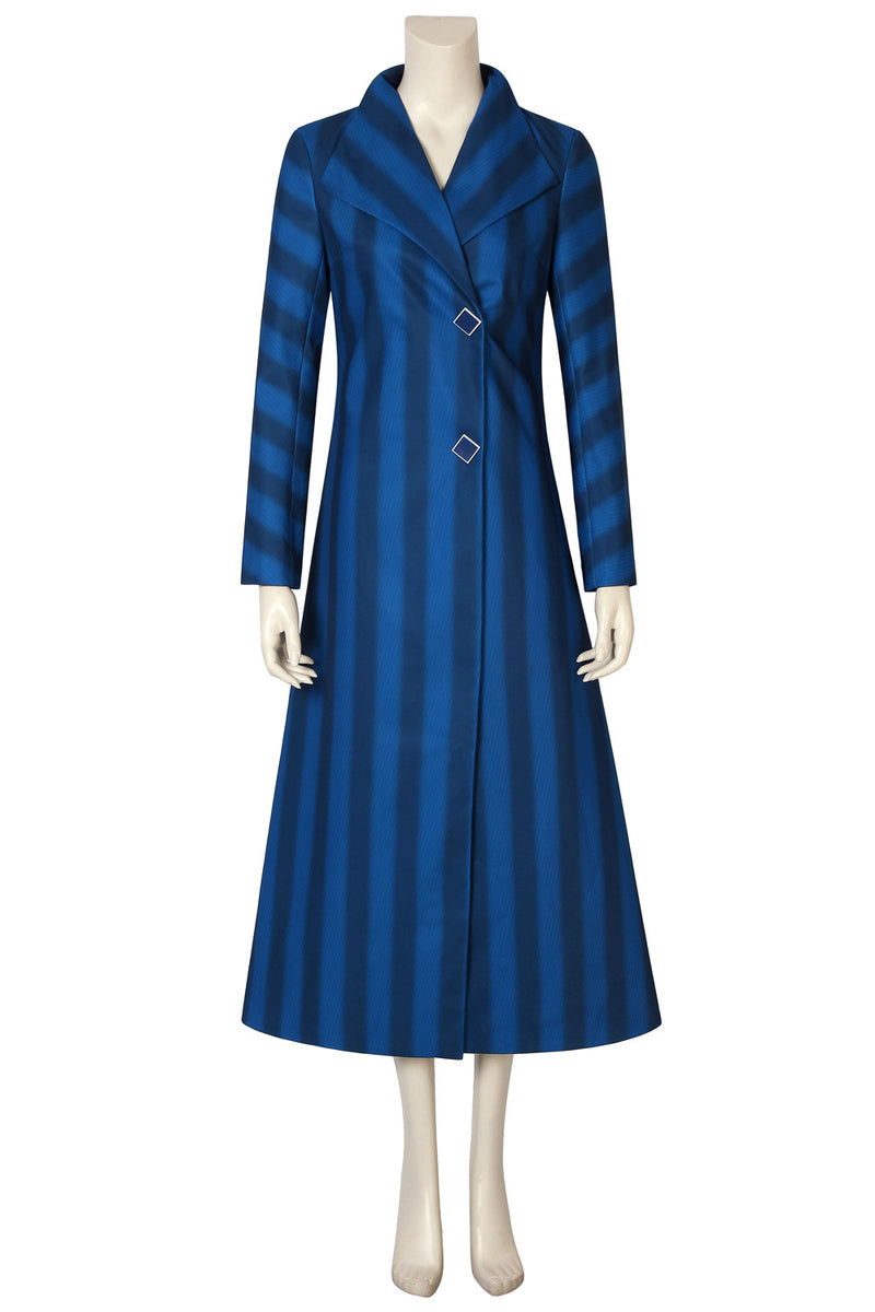 Mary Poppins Blue Outfit Cosplay Costume