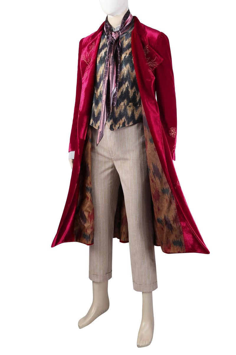 2023 Movie Wonka Outfit Cosplay Costume Halloween Carnival Party Dress