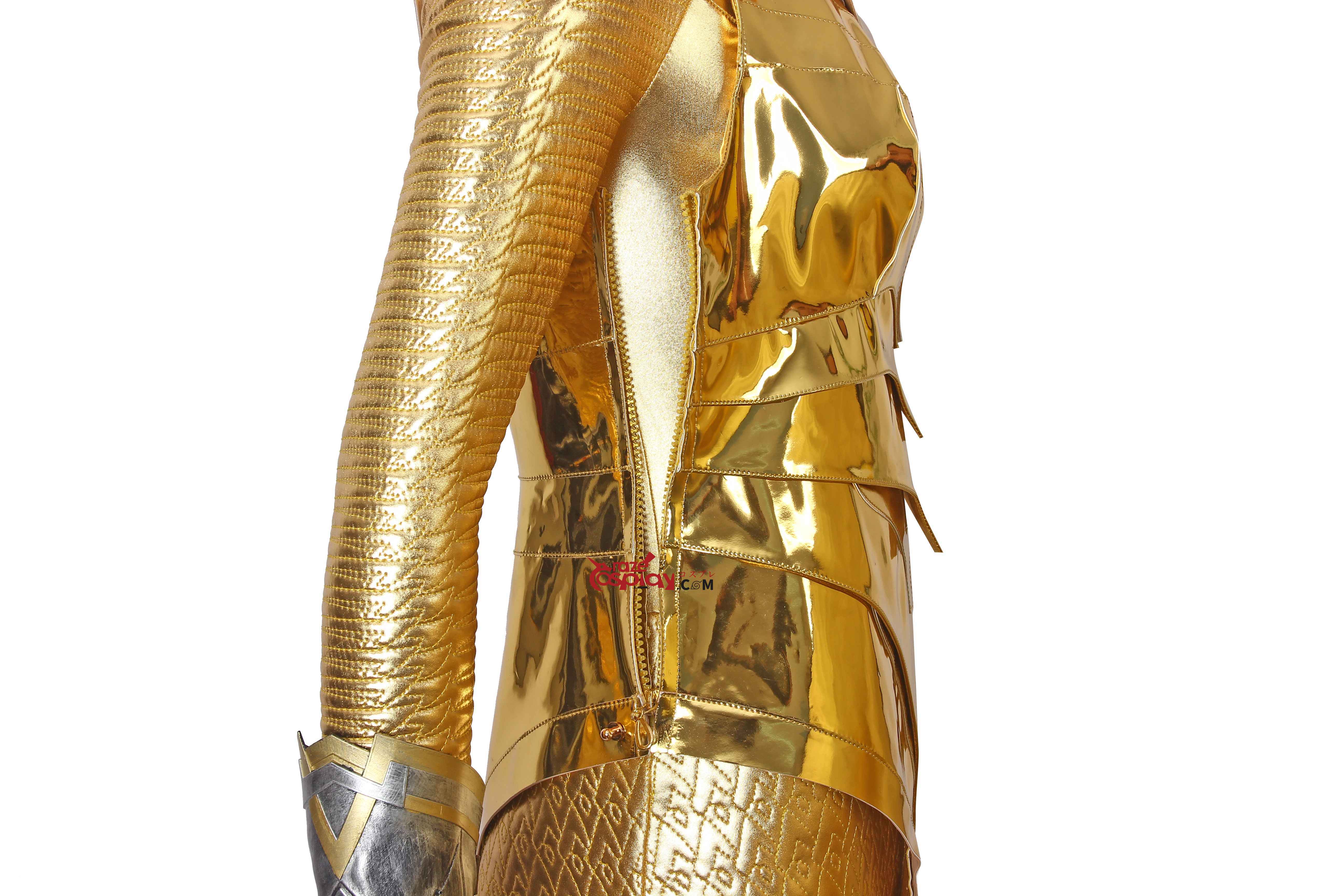 Diana Prince Golden Outfit Cosplay Costume