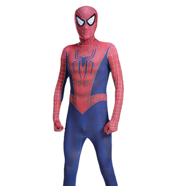 Tobey Maguire Spiderman Costume Black red Raimi Cosplay Superhero Zentai Suit Halloween for Kid