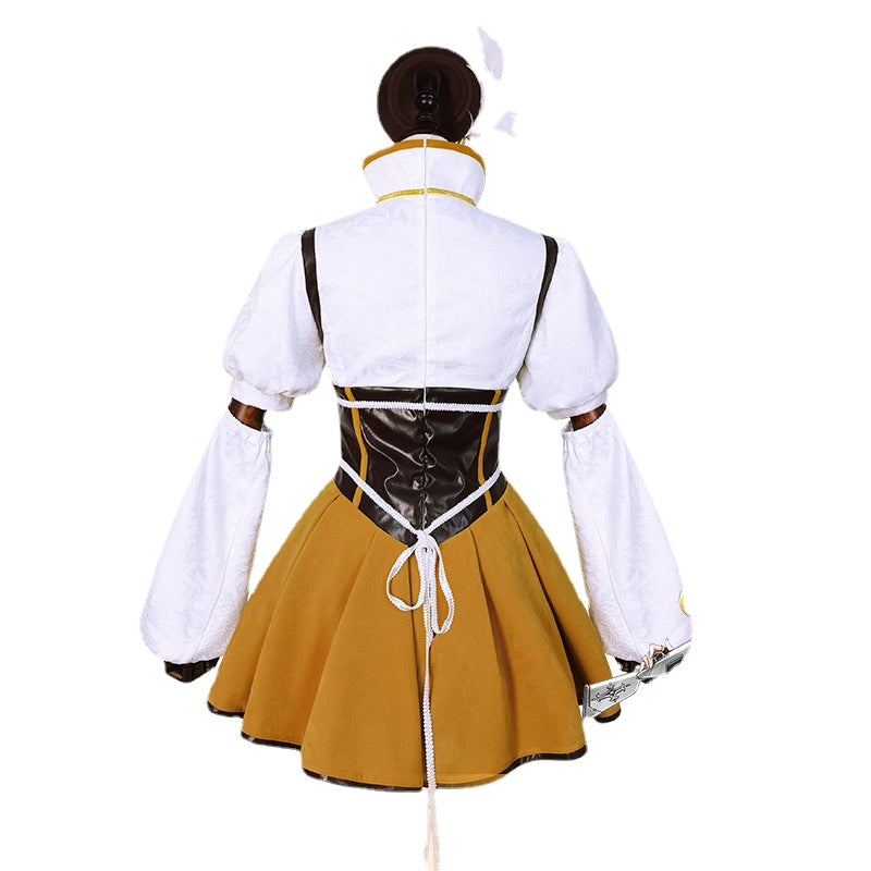 Puella Magi Madoka Magica Tomoe Mami Outfit Cosplay Costume