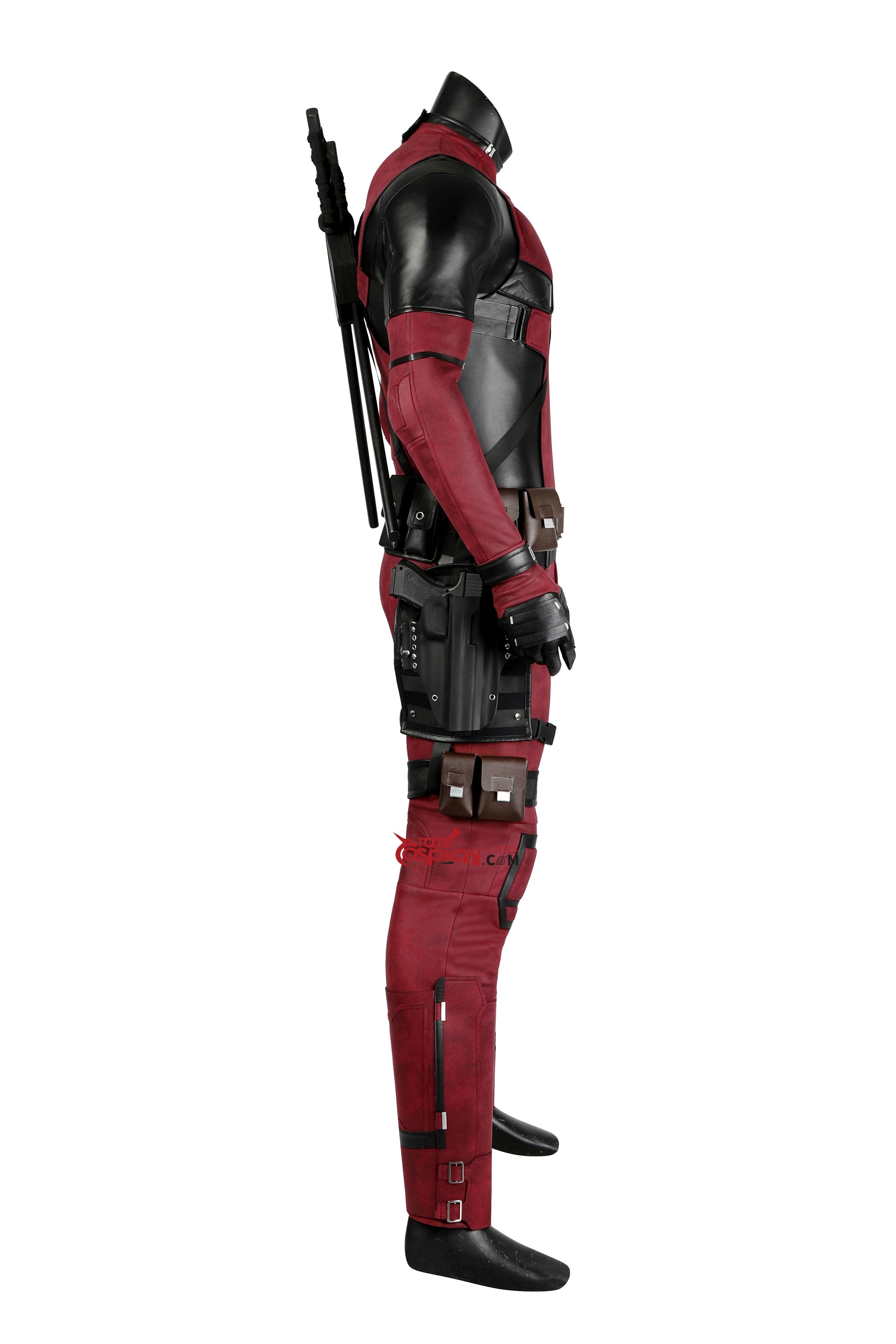 Wade Wilson Suede Outfit Cosplay Costume