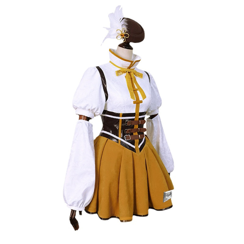 Puella Magi Madoka Magica Tomoe Mami Outfit Cosplay Costume