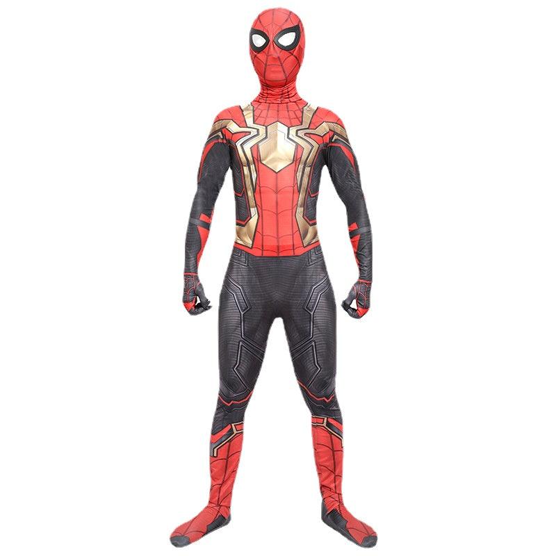 Miles Morales Spider-Man Golden Jumpsuit Cosplay Costume Halloween for Kid