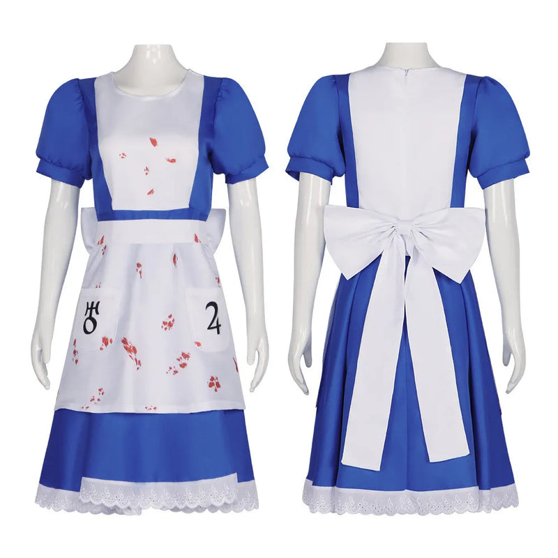 Alice Maid Dress Alice Madness Returns Cosplay Costume Halloween Carnival Suit