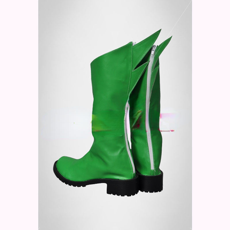 Poison Ivy Green Cosplay Boots Halloween Shoes for Women Man