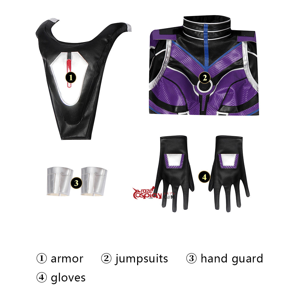 Cassie Lang Purple Outfit Cosplay Costume
