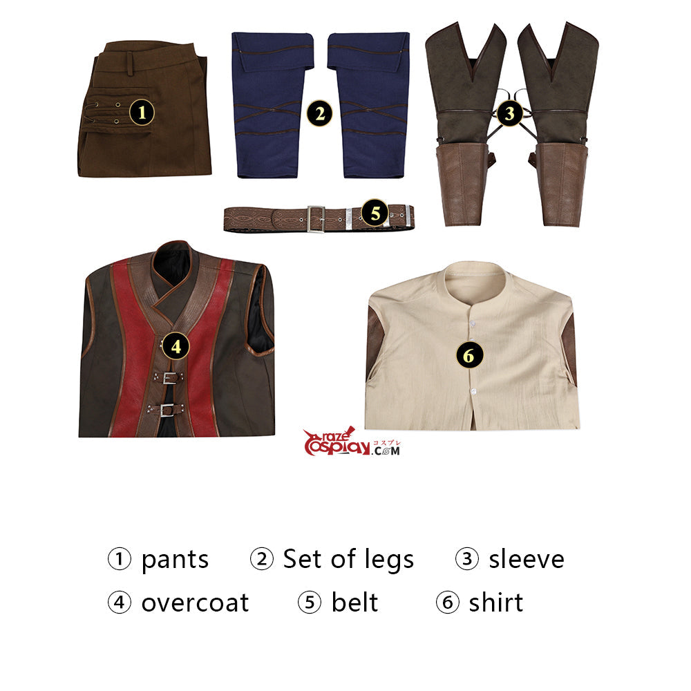 Baldur's Gate Wyll Outfit Cosplay Costume