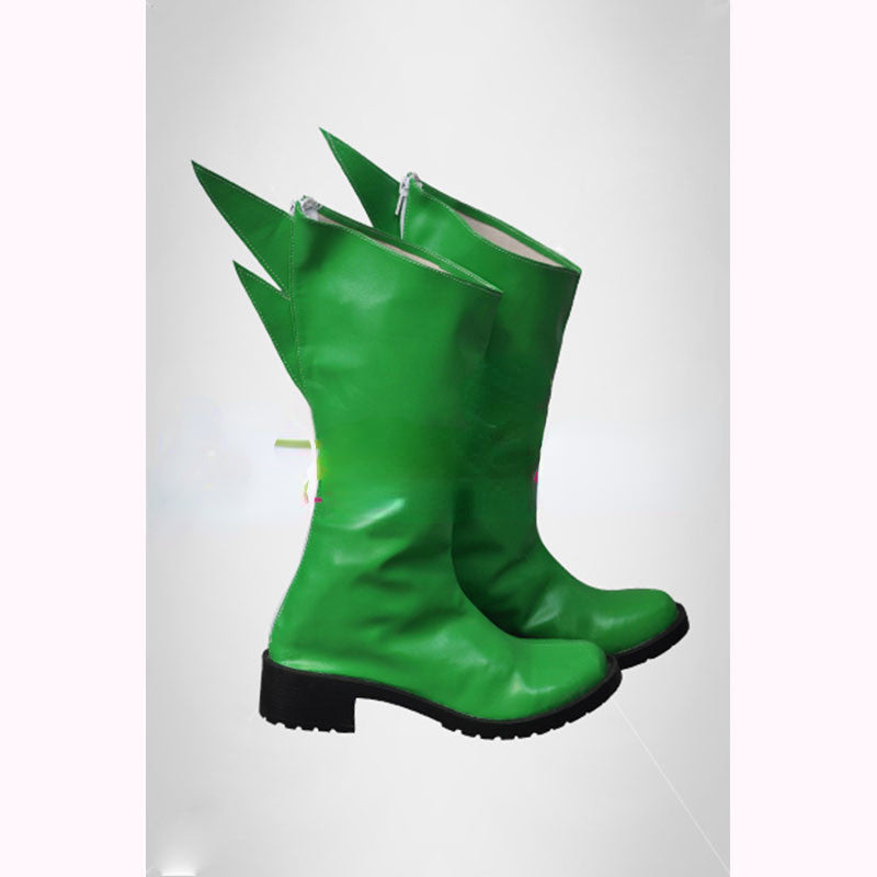 Poison Ivy Green Cosplay Boots Halloween Shoes for Women Man
