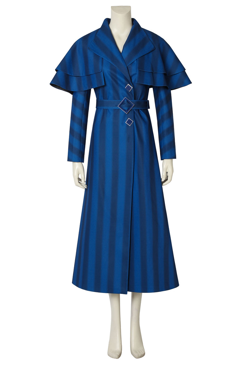Mary Poppins Blue Outfit Cosplay Costume