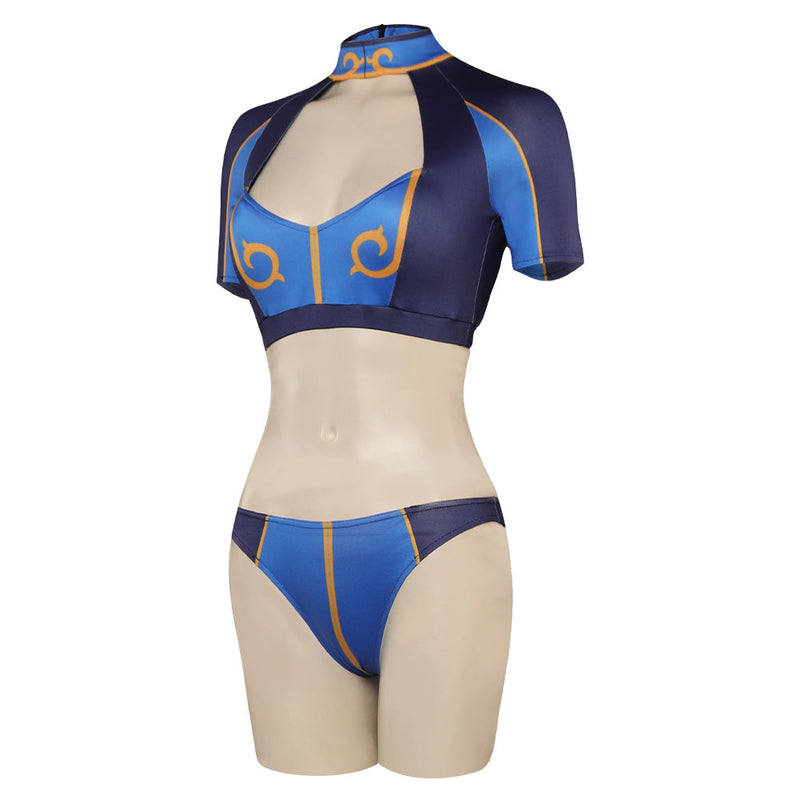 Street Fighter Chun-Li Cosplay Costume Halloween Carnival Party Disguise Suit