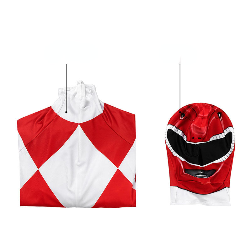 Kids Red Ranger Jumpsuit Cosplay Costume