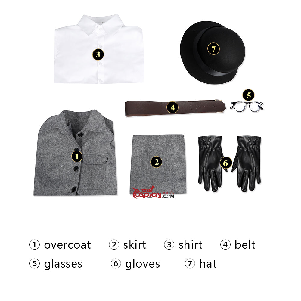 Diana Prince Grey Outfit Cosplay Costume