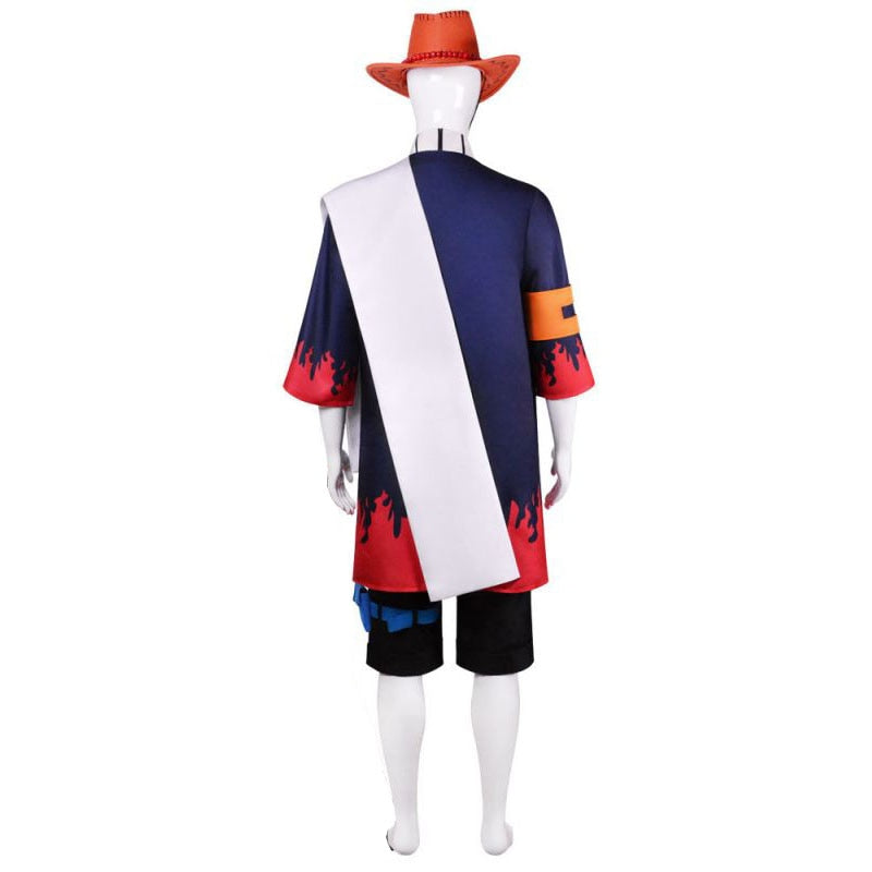 Anime One Piece Portgas D. Ace Cosplay Costume
