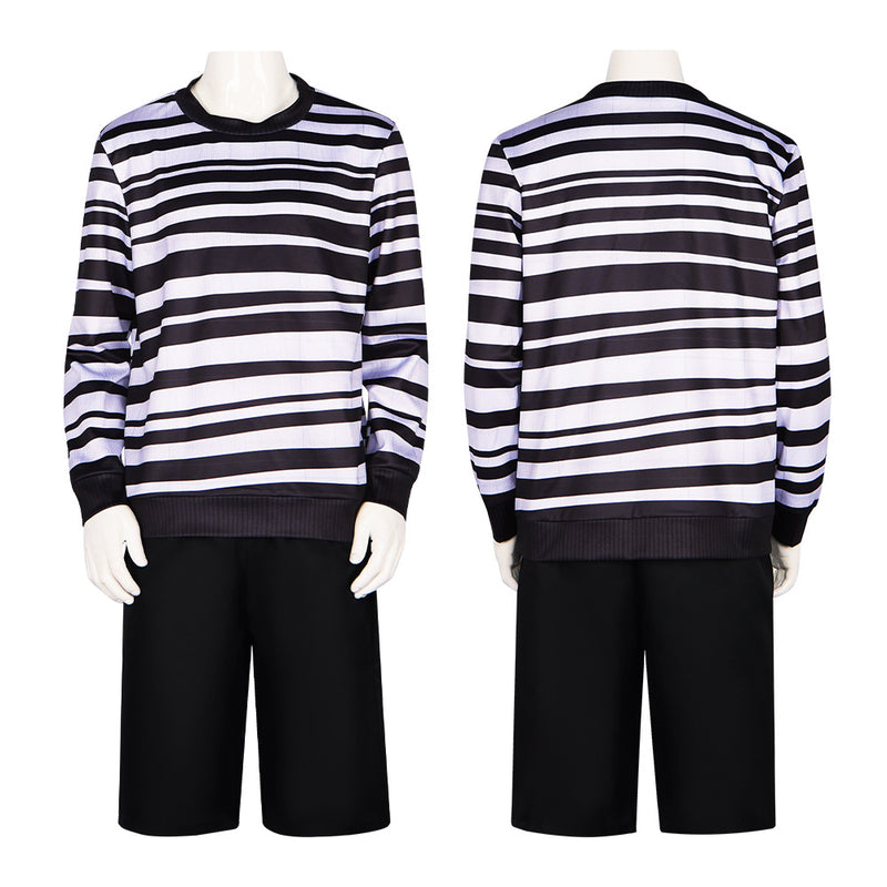 Pugsley Addams Outfit The Addams Family Cosplay Costume