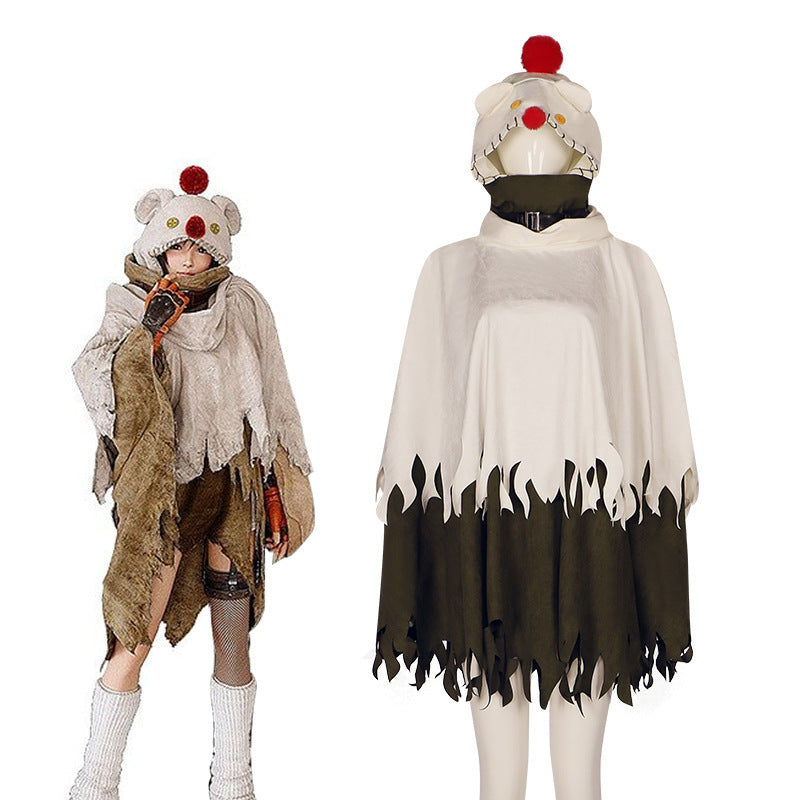 Final FantasyVII Ff7 Yuffie Kisaragi Moogle Cape Cosplay Costume
