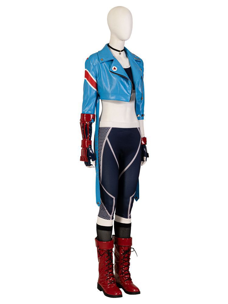 Street Fighter 6 Cammy White Blue Outfit Cosplay Costume