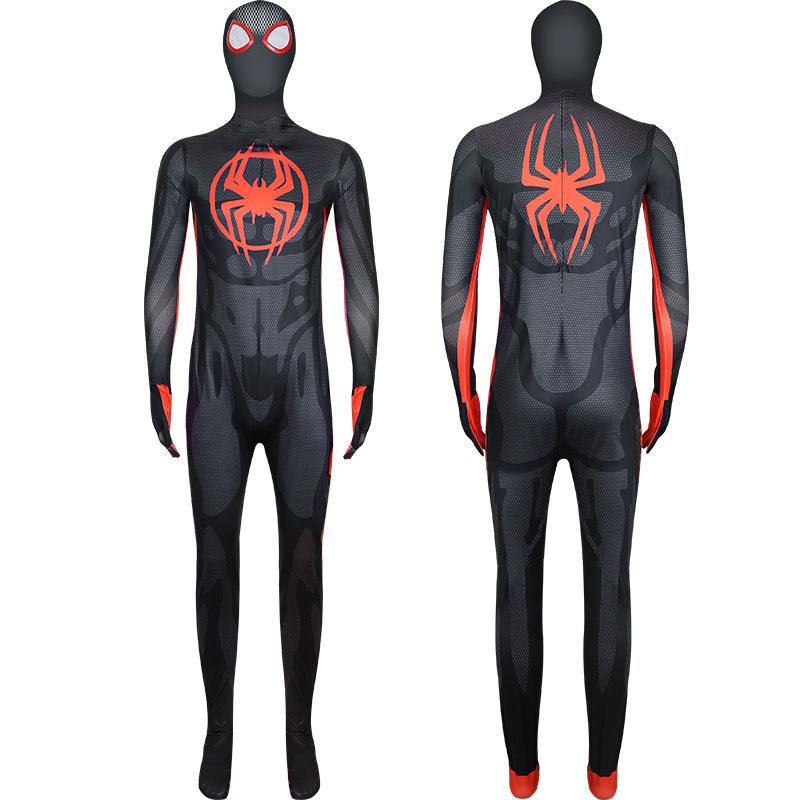 Miles Morales Spider-Man Jumpsuit Cosplay Costume Halloween for Adult