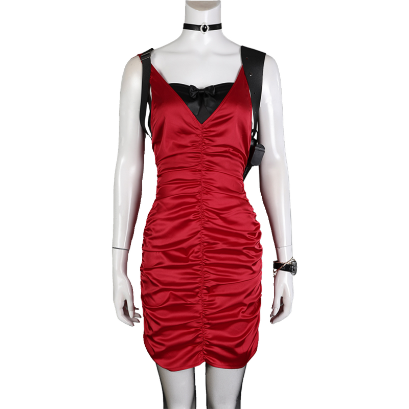 Ada Wong Red Dress Resident Evil Cosplay Costume