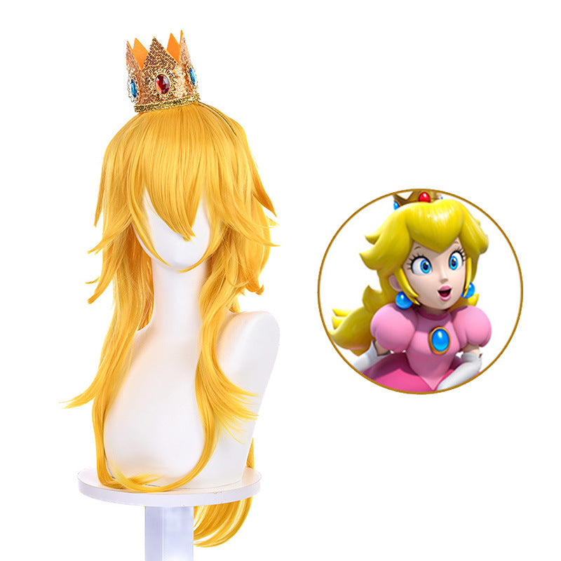 Princess Peach Cosplay Wigs Super Mario Halloween Cosplay