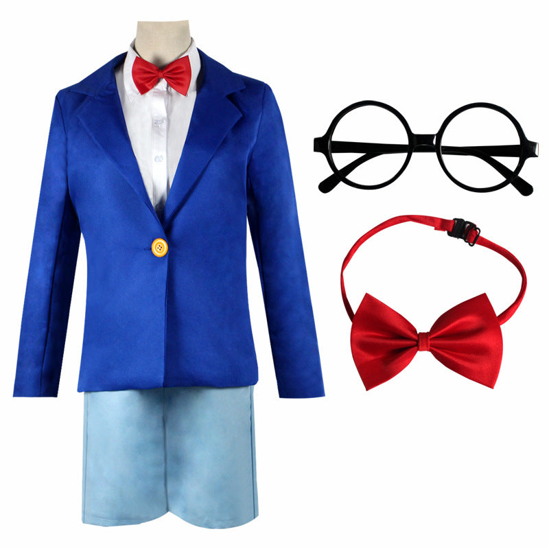 Detective Conan Jimmy Kudo School Uniform Halloween Cosplay Costume for Kids