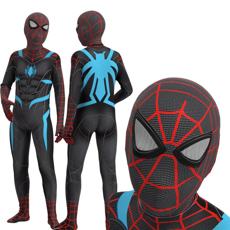 Spider Man Blue Red Halloween Zentai Cosplay Suit For Kid