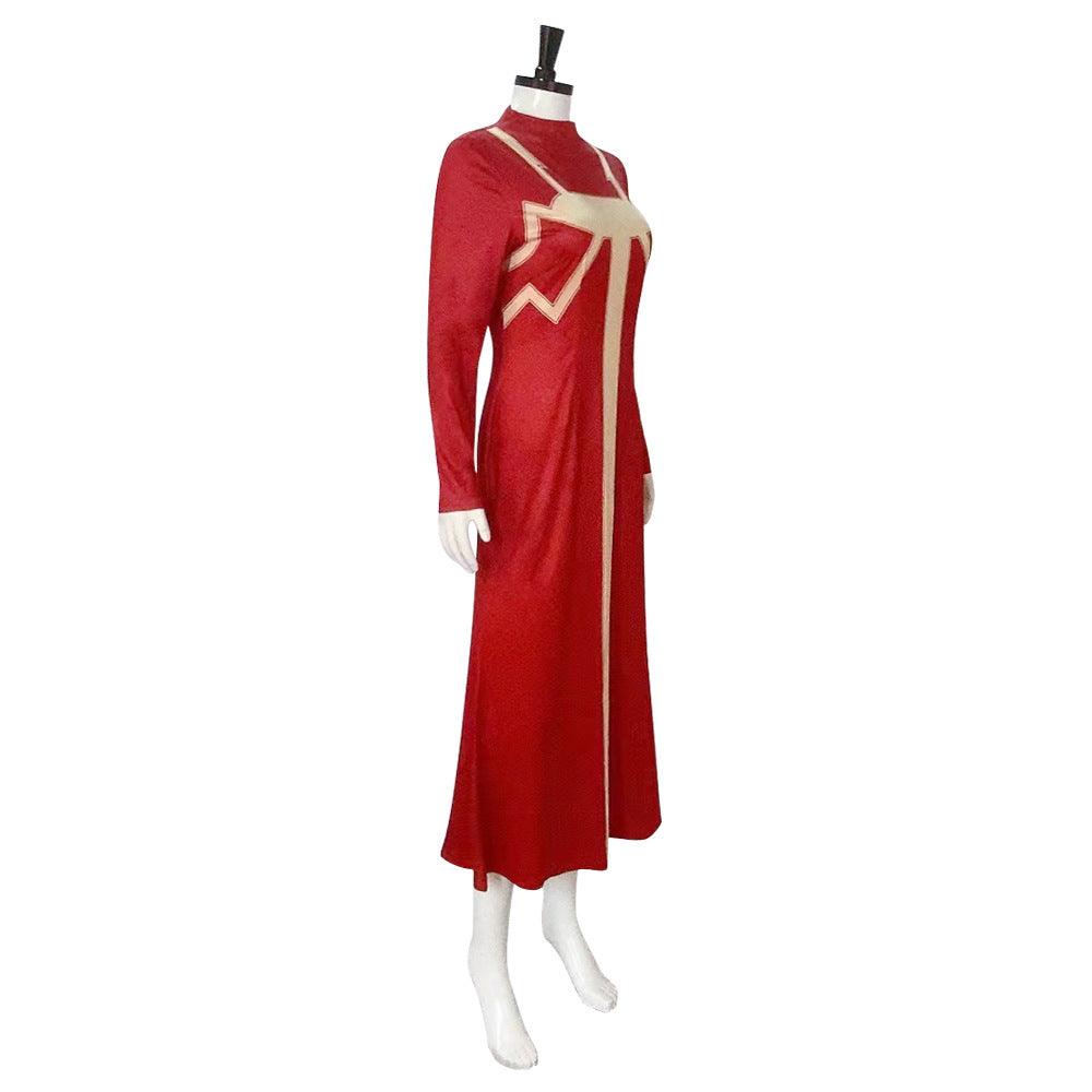 2024 Madame Web Red Dress Cosplay Costume