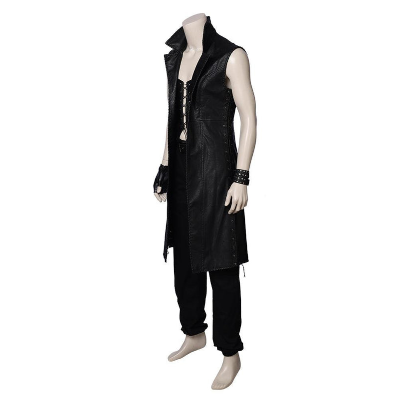 Devil May Cry 5 V The Mysterious One Black Set Halloween Cosplay Costume Without Shoes