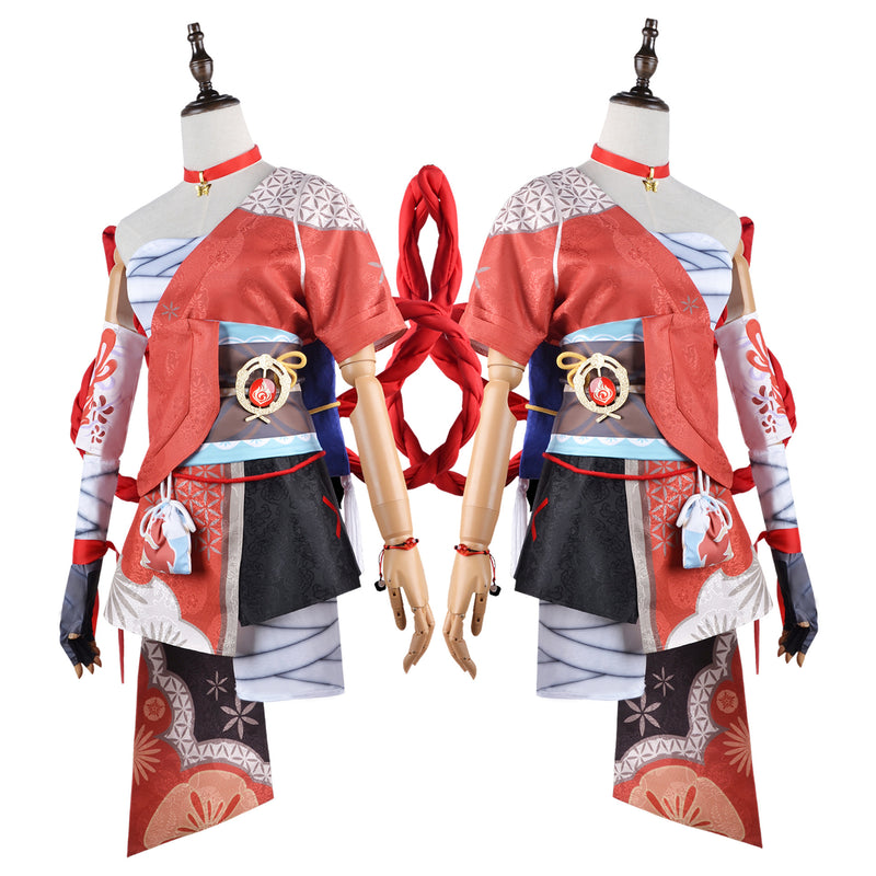 Genshin Impact Yoimiya Cosplay Costume