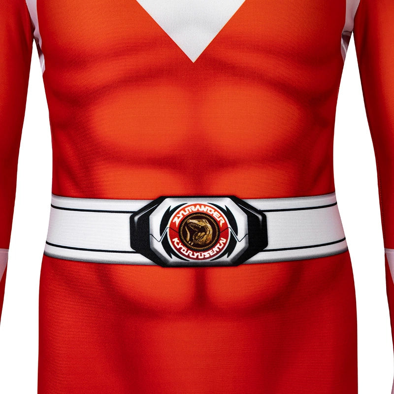Kids Red Ranger Jumpsuit Cosplay Costume