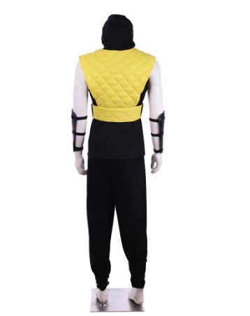 Mortal Kombat Scorpion Ninja Outfit Cosplay Costume