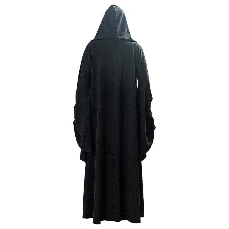 SW The Rise Of Skywalker Darth Sidious Sheev Palpatine Black Outfit Cosplay Costume