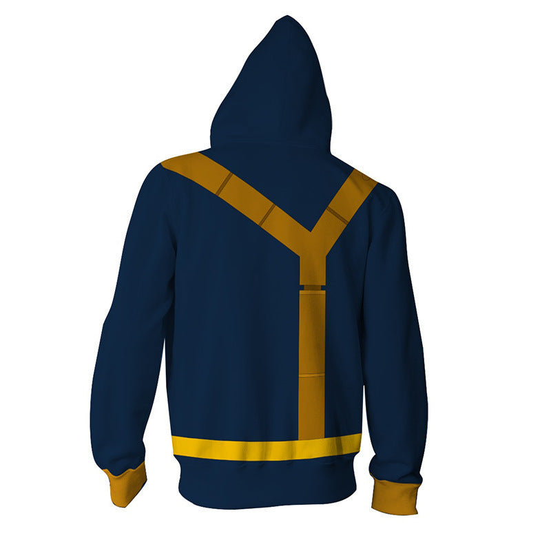 Fallout Vault Zip Up Jacket Sweatshirt Cosplay Costume