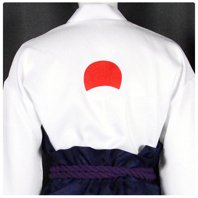 Sasuke Uchiha White Outfit Cosplay Costume