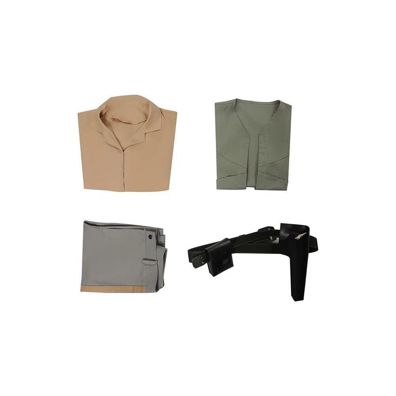 Star Wars 6 Organa Solo Princess Leia Outfit Cosplay Costume Halloween Carnival Party