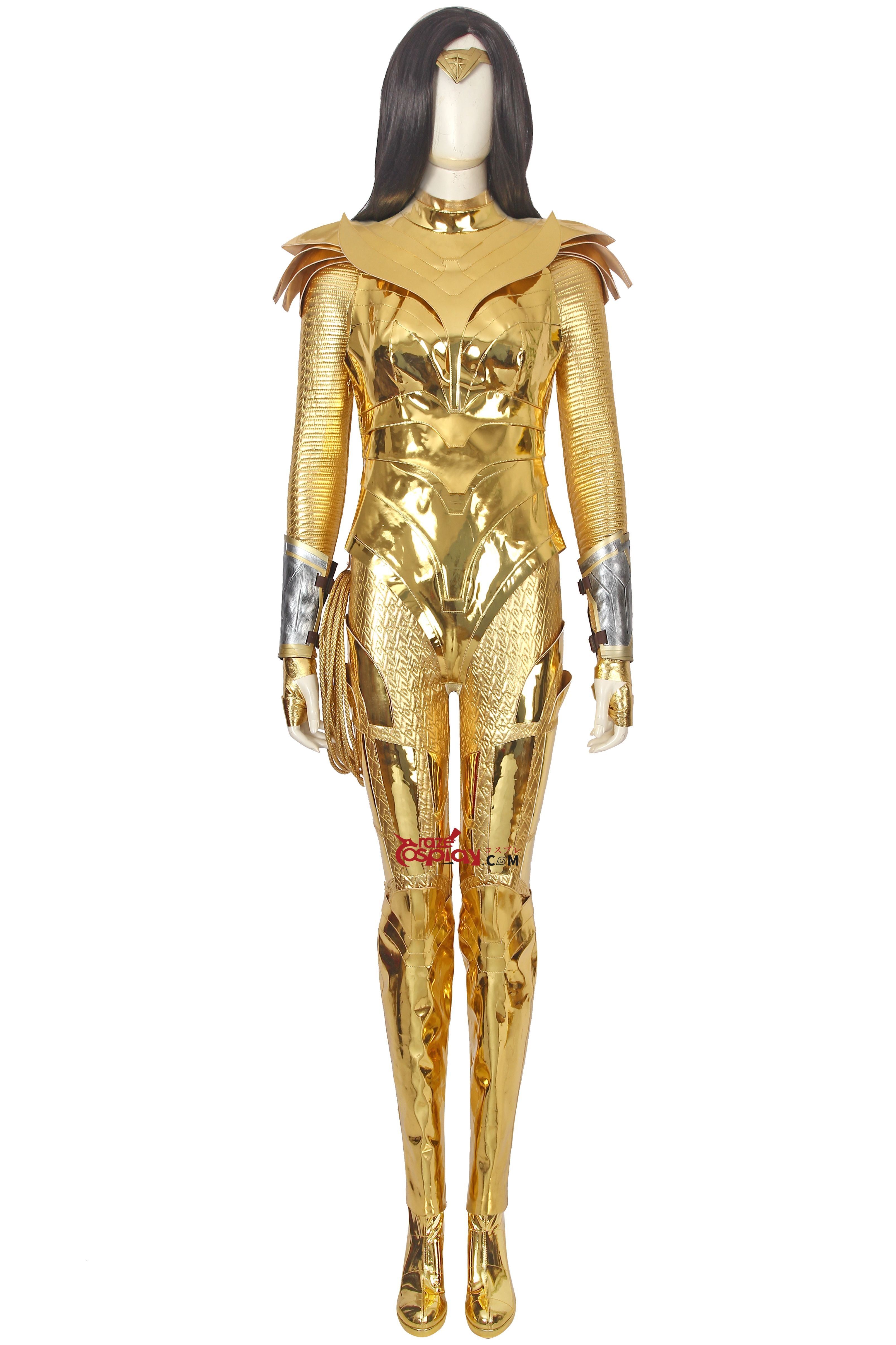 Diana Prince Golden Outfit Cosplay Costume