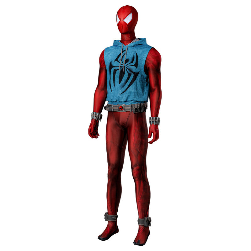 Scarlet Spider Jumpsuit Spiderman Cosplay Costume