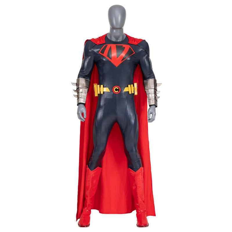 Superman Nicolas Cage Black Outfit Cosplay Costume