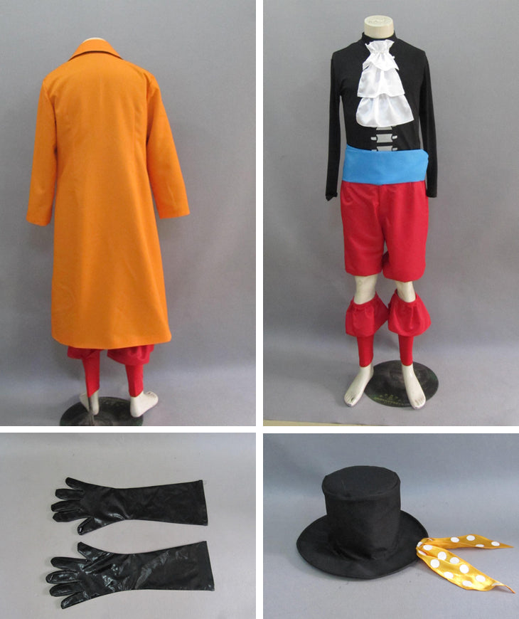 One Piece Brook Cosplay Costume Burukku Dead Bones Halloween Outfit for Adults