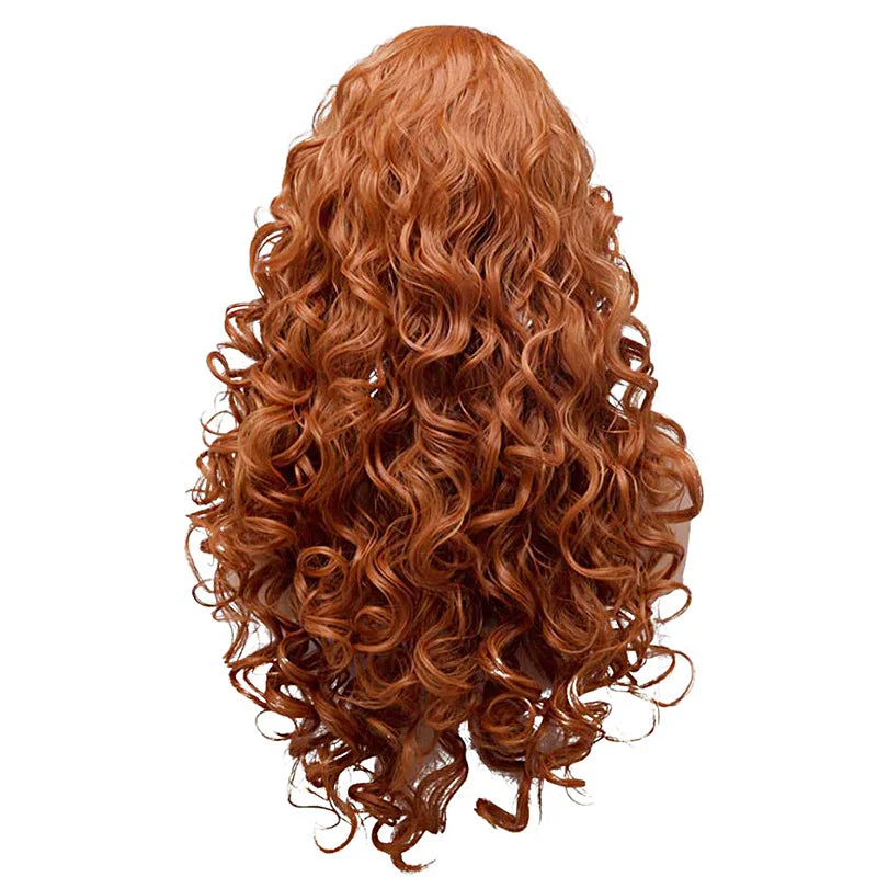 Movie Titanic Rose Cosplay Wig Halloween Red Hair