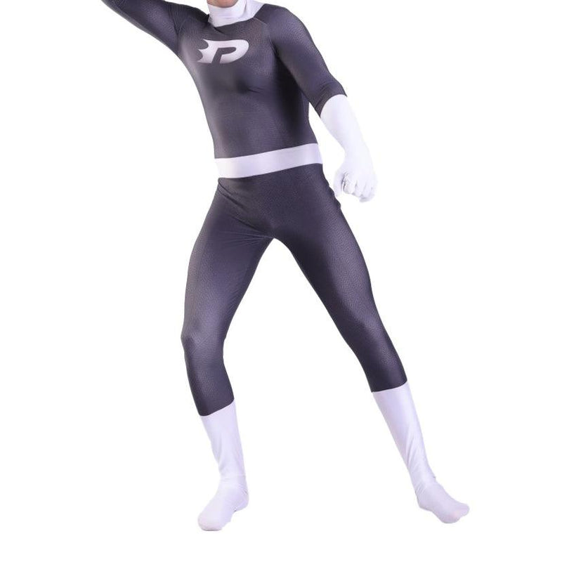 Adult Danny Phantom Jumpsuit Halloween Cosplay Costume