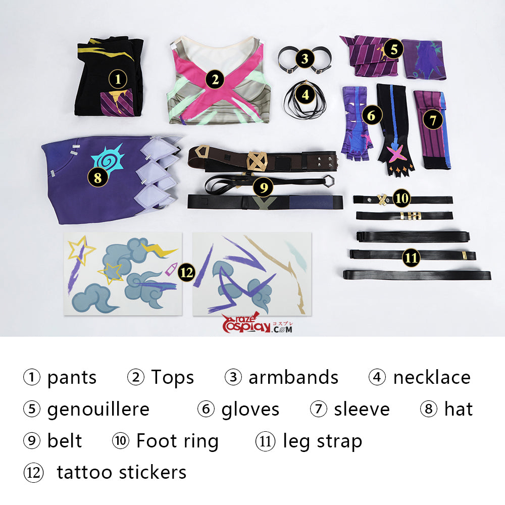 LOL Arcane Jinx Cosplay Costume