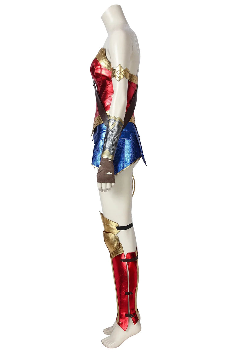 Wonder Woman Outfit Diana Prince Classic Red Suit Cosplay Costume