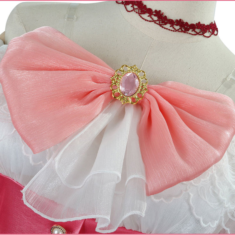 Puella Magi Madoka Magica Kaname Madoka Pink Dress Cosplay Costume