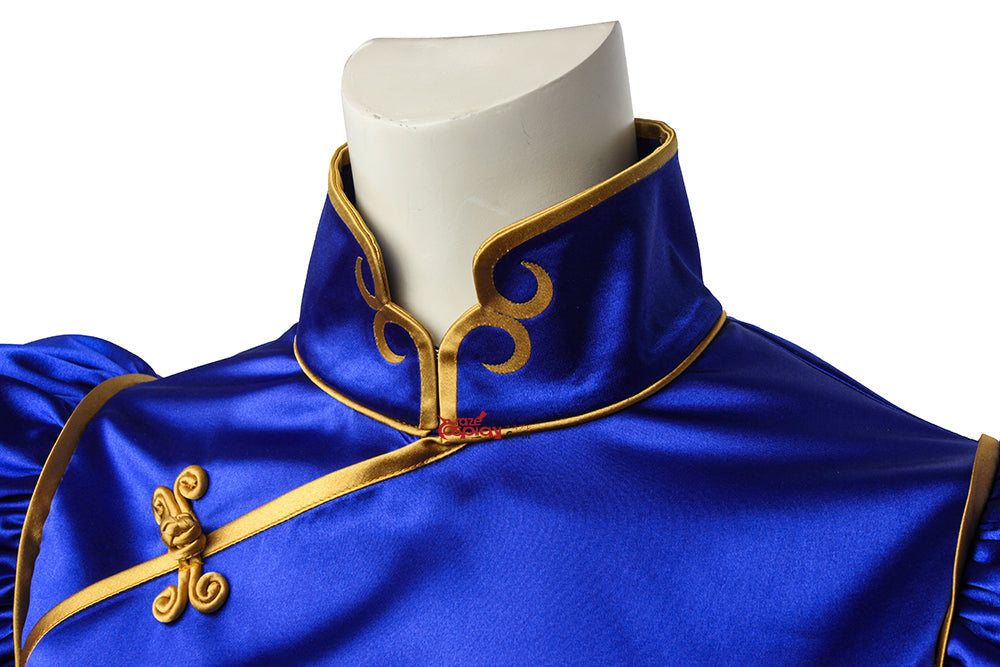 Street Fighter Chun Li Cheongsam Cosplay Costume