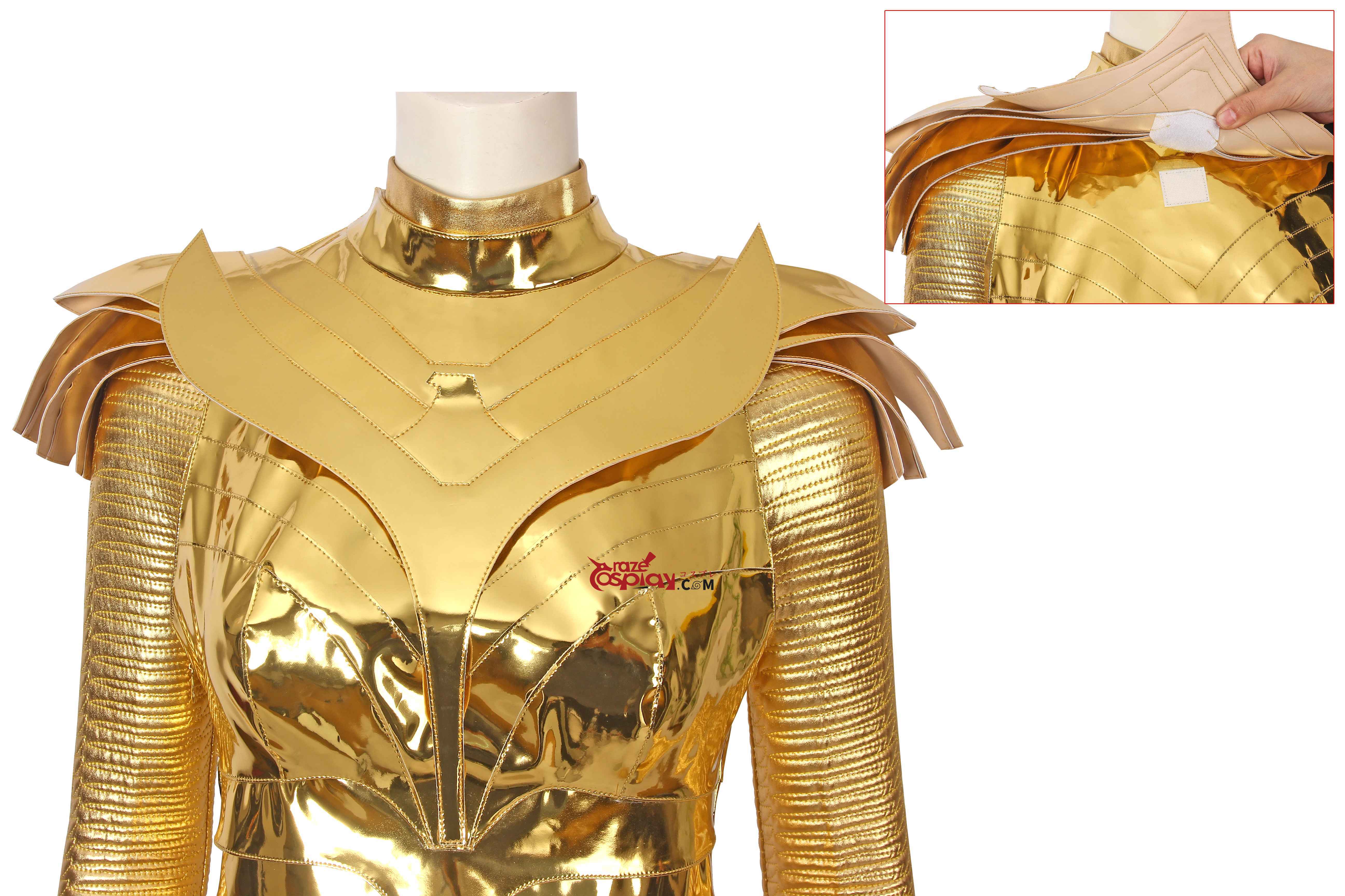 Diana Prince Golden Outfit Cosplay Costume