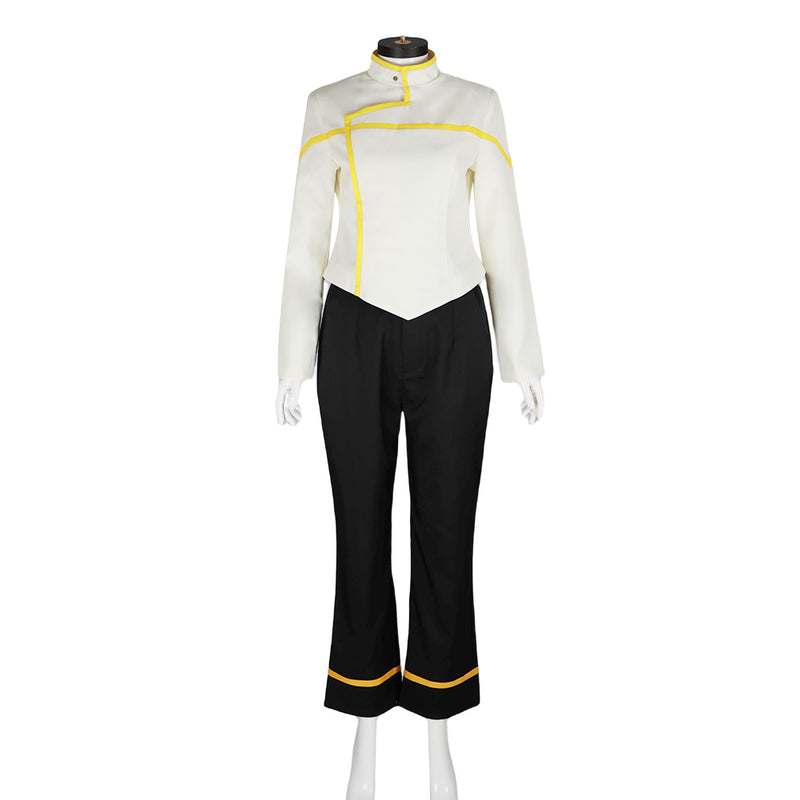 ST Female Lower Decks White Uniform Outfit Cosplay Costume