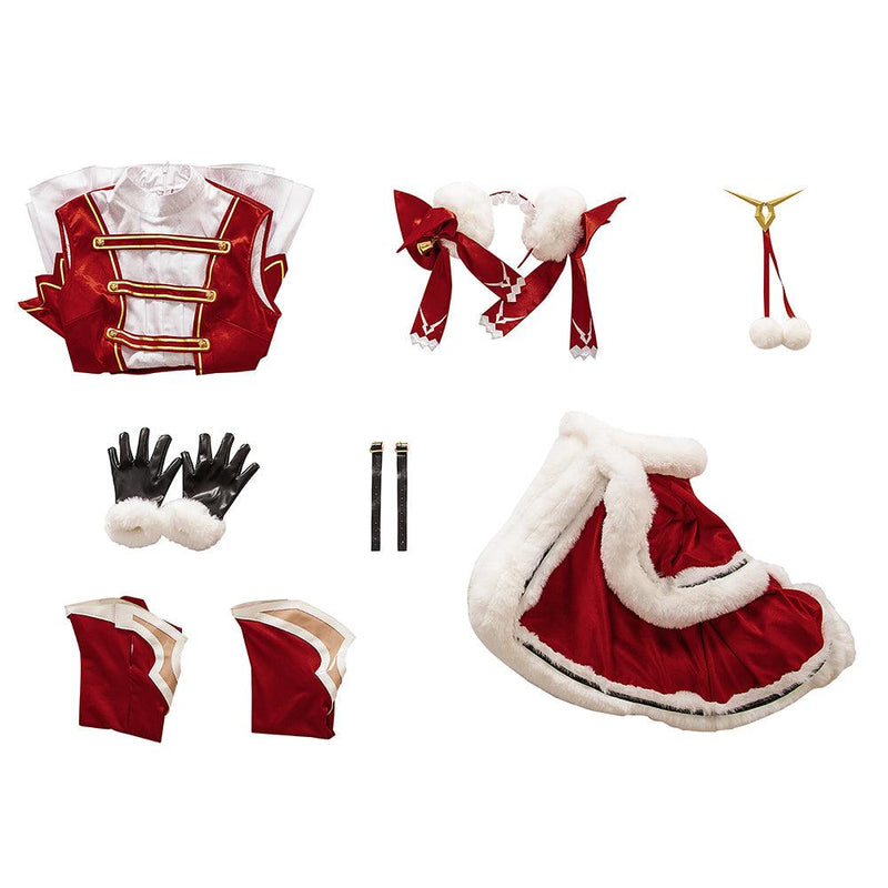 Anime C.C. Christmas Dress Outfit Cosplay Costume