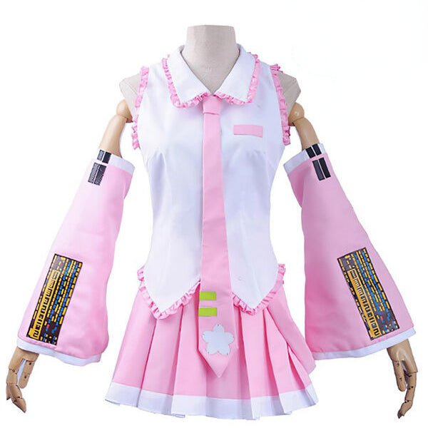 Vocaloid Hatsune Miku Sakura Miku Pink Costume