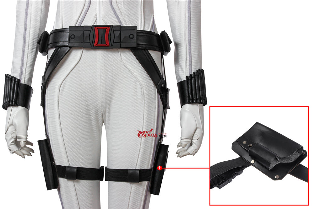 Natasha Romanoff  White Jumpsuit Cosplay Costume